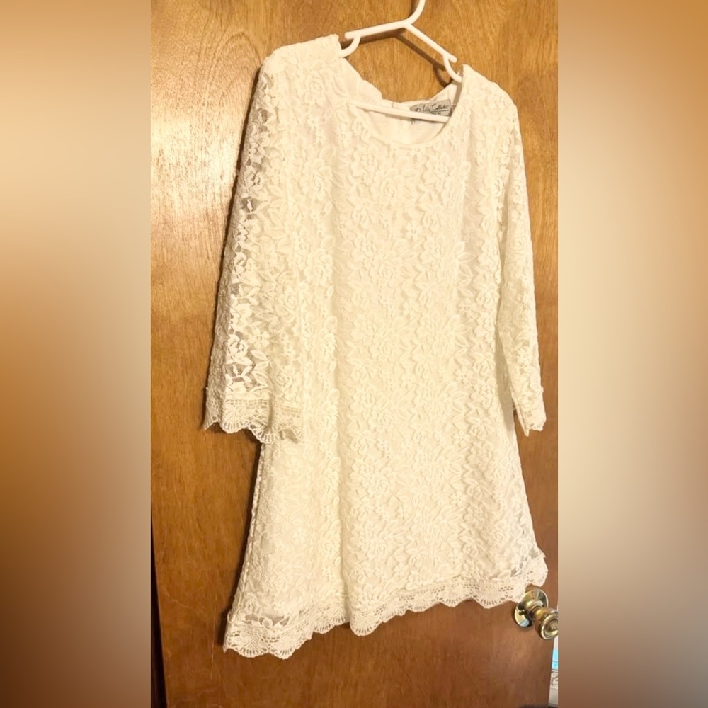 Elegant Lace White Dress